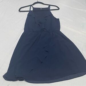 Iz Byer Elegant Navy Mini Dress